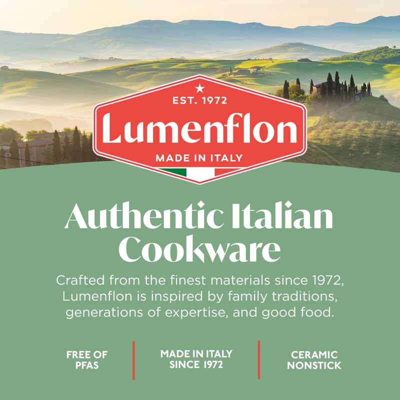 Lumenflon Rigoletto 11” Nonstick Frying Pan Skillet, Made in Italy,