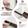 Lineshading 2 Sets Door Sweep Plastic PVC 1 3/4" x