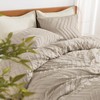 Litanika Comforter Oversized King Size Set Khaki, 3 Pieces Chevron