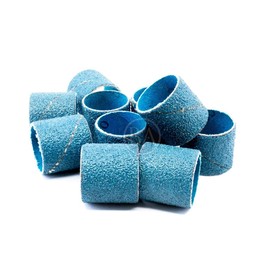 Benchmark Abrasives 1” x 1” Zirconia Sanding Bands, Spiral Bands Rotary Sander Attachment for Drill & Die Grinder, Metal Polishing Sanders for Woodworking - Sander Tool (10 Pack), 80 Grit