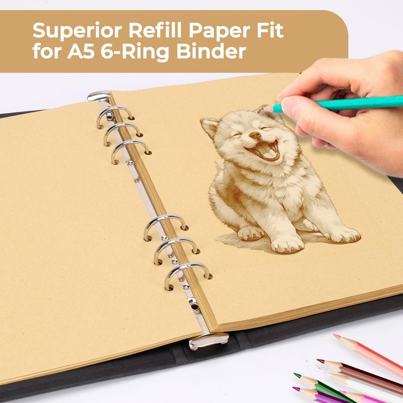 Skycase A5 Refill Paper - 3 Packs of 240 Sheets/480