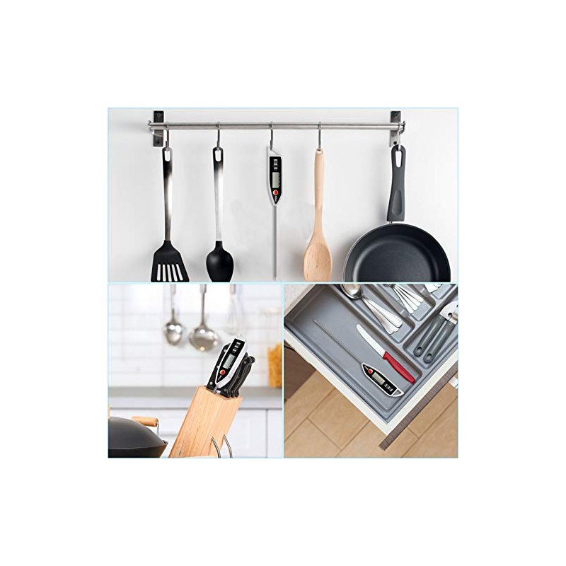 Termómetro digital para comida de carne, termómetro de cocina con