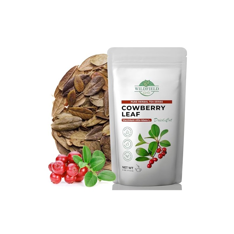 4 oz. Dried Cowberry Lingonberry Leaves Herbal Tea (Folium Vitis