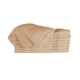 Bennett & Shea Home 8-Piece Luxury Hand Towels, 100% Turkish Cotton Loops, 16 x 28 Premium Hand Towels for Bathroom, Highly Absorbent and Quick Dry Bath Towels, Extra Soft Towel Set, Shifting Sand