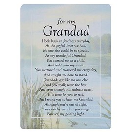 Widdle Celebrations For my Grandad Graveside Memorial Card – TY203