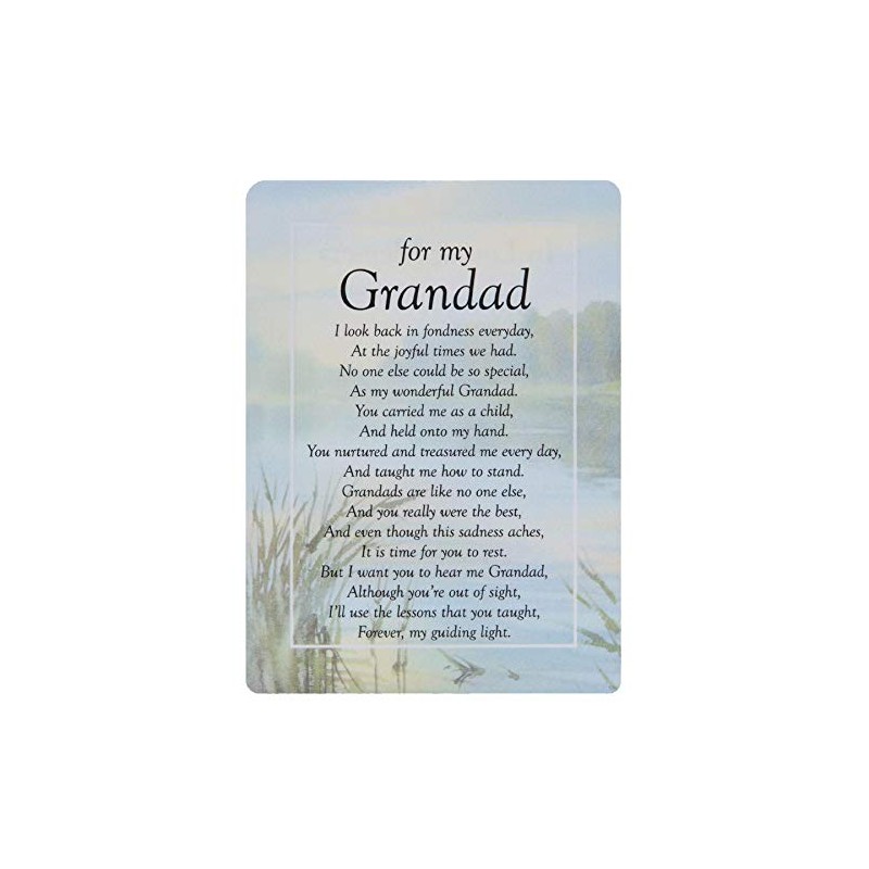 Widdle Celebrations For my Grandad Graveside Memorial Card – TY203
