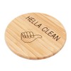 Hsthe Sea 2PCS Bamboo Dishwasher Magnet Round Kitchen Dishwasher Magnet