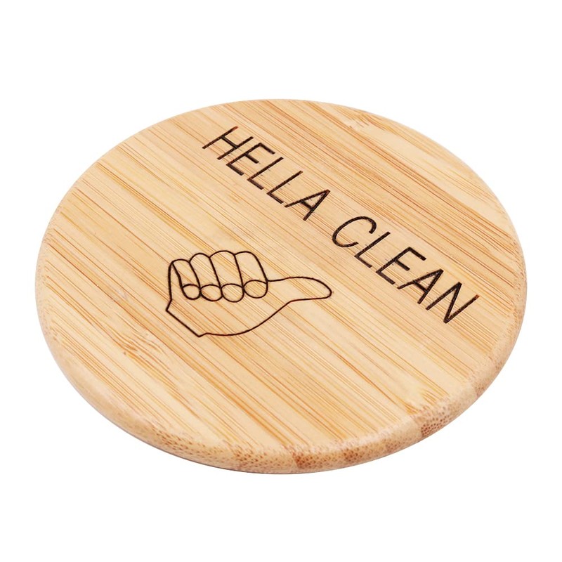Hsthe Sea 2PCS Bamboo Dishwasher Magnet Round Kitchen Dishwasher Magnet