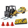 newcrave Mini RC Truck, 1:64 Scale RC Forklift Toy