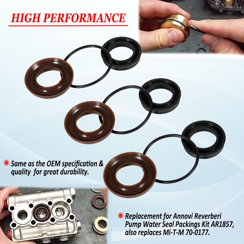 Ezbzyz 18mm Packing Water Seal Repair Kit for XR Annovi