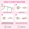 Eyebrow Waxing Strips for Face, Cold Wax Strips Facial Hair