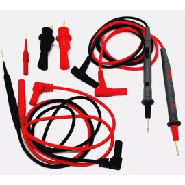 Aidetek Silicone Rubber test leads needle tip Alligator Clip 1000V 16A CAT 20268