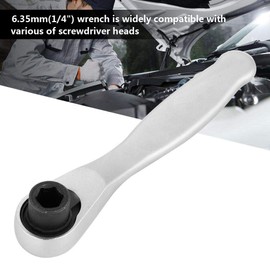 Ratchet Socket Wrench, 6.35mm 1/4 Inch Ratchet Wrench Mini Socket Ratchet Wrench Rapid Ratchet Wrench Quick Release Screwdrivers Hex Wrench Torque Batch Tool (Ratchet Socket Wrench)