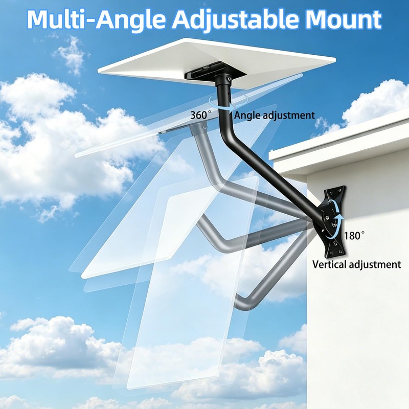 Starlink Wall Mount Stainless Steel Roof Bracket Kit for Gen