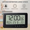 BORDEAG Digital Alarm Clock, Wireless Alarm Clock, with Date, Month