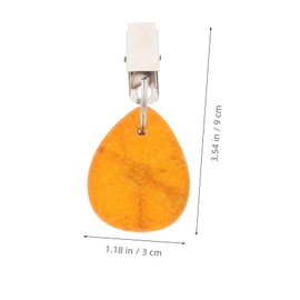 Cabilock 4Pcs Tablecloth Weights Clips Waterdrop Decorative Tablecloth Pendants Windproof Fixing for Outdoor Picnics Table Cover Accessories