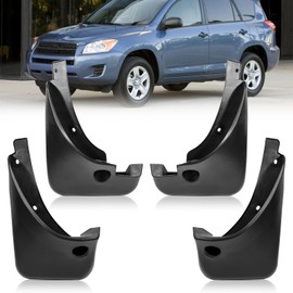 Hbzxqp 2007 RAV-4 Mud Flaps Mud Guards Compatible with Toyota RAV-4 2.0 2006-2013 Splash Guard No Drilling Required All Weather Mudflaps(Set of 4)