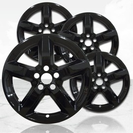 Upgrade Your Auto 18" 4pc Gloss Black Wheel Skins (Set of 4) for Ford Explorer 2016-2019