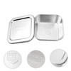 Mikinona 1pc Stainless Steel Square Butter Box with Lid Beef
