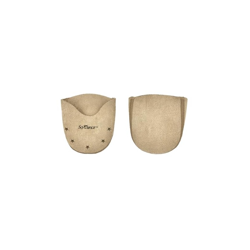 Microsuede Silicone Gel Toe Pads for Pointe Shoes, Vented (M)