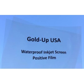 Gold-UP Waterproof Inkjet Screen Positive film 11" x 17" 50 sheets