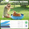 FunBy Foldable Dog Pool, Kiddie Pools Hard Plastic for kids,