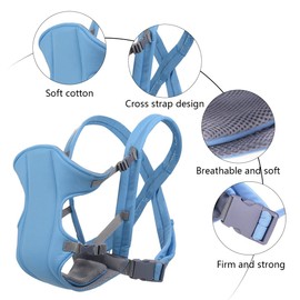 Baby Carrier,Xiuyer Ergonomic Breathable Infant Carrier Baby Carriers from Newborn 3-in-1 Front and Back Adjustable Baby Sling Carrier for Newborns Infants & Toddlers,Baby Sling Carrier (Blue)
