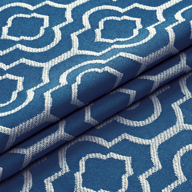 MitoVilla Blue Boho Shower Curtains for Modern Farmhouse Bathroom Decor,