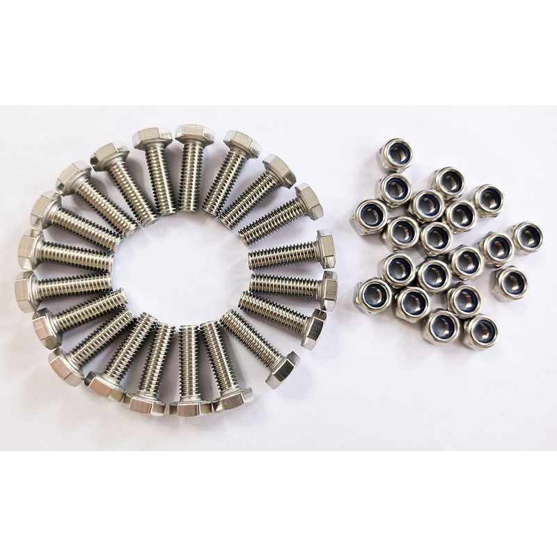 MEEIHUI (20 Sets) Auger Shear Pins Bolts and Nuts Steel