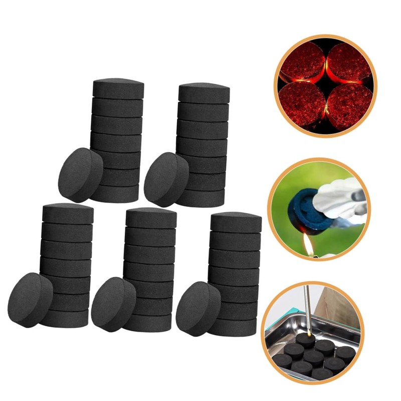 Levemolo 70pcs Portable Firewood Tablets BBQ Charcoal for Camping Outdoor