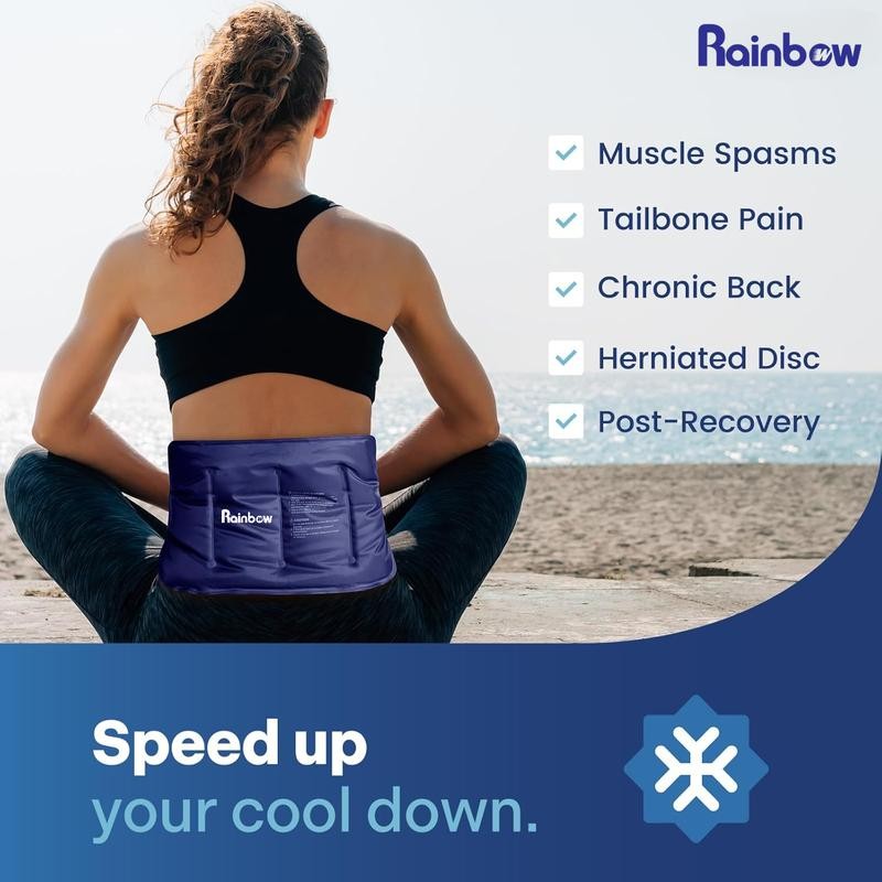 Rainbow Gel Ice Pack Reusable for Lower Back, 16 ×