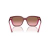 Vogue Eyewear VO5558S Sunglasses, Cherry/Transparent Fuchsia Glitter/Pink Gradient Brown, 55
