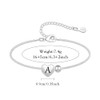Casxyue S925 Silver Bracelet With A-Z Letters For Women Girls