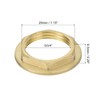 sourcing map G3/4 Pipe Fitting Hex Flange Lock Nut Locknut