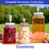 Upgrade 1 Gallon Fermentation Jars with Airlocks - Wide Mouth