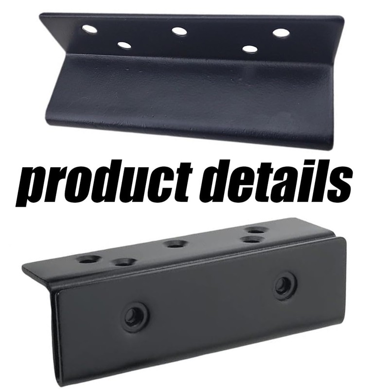 2Pcs Bed Frame Bed Post Double Hook Slot Hardware Attachment