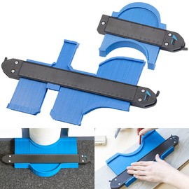 AGT Contour Gauge: Set of 2 Contour Gauges with Locking Function, 2 Sizes: 12.5 and 25 cm (Contour Stencil, Marking Tool, Professional)