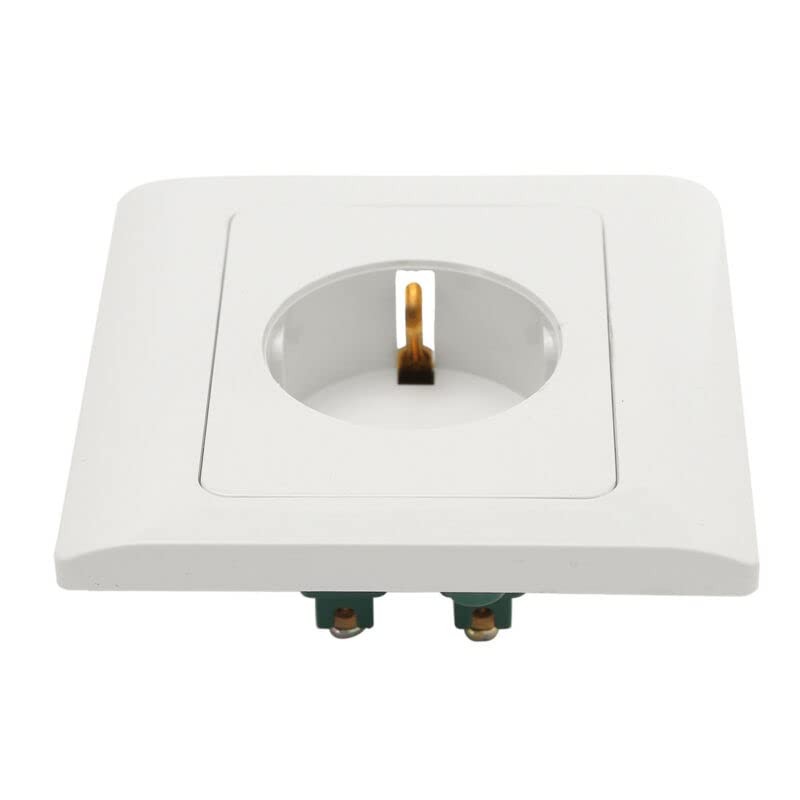 Single EU German Standard Electrical Plug Socket Wall Power Outlet