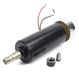 RATTMMOTOR CNC DC Spindle Motor ER16 500W Air-Cooled Spindle Motor 52mm 48VDC 12000RPM 0.6N.m + ER16 Chuck 8mm Collet for CNC Engraving Router Milling Machine