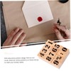 COHEALI 2 Sets DIY Stamps for Scrapbook Wooden Number Stamps