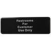 Winco SGN-317 Sign, 3-Inch by 9-Inch, Restroom for Customer