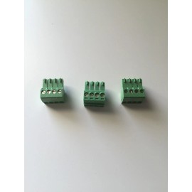 Crestron Set Of (3) 4 Pin Terminal Block Connector - Crestron, Speakercraft, B&K, AMX