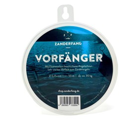 Zanderfang - Fluorocarbon leader fishing line for pike and zander - leader line leader - 0.75 mm - 50 m, predator fishing