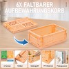 iHomara 6 x Foldable Storage Baskets, Sturdy Folding Basket (15