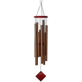 Woodstock Wind Chimes of the Eclipse Chimes for Outside, 40" Bronze Large Deep Tone Chime Décor for Outdoor Garden, Patio, Porch, Encore Collection