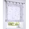 Bonnie Roman Blind Tab-Top Blind White Transparent Grey Printed Roman