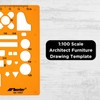 Architecture Stencil 1:100 - Stencil Sanitary 1:100 - Furniture Drawing