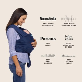 Moby Classic Baby Wrap - Baby Sling Carrier for Newborn to Toddler - Carrier Slings - Perfect Baby Holder for Mom & Dad - Adjustable for All Body Types - Can Carry Babies up to 33 lbs - Midnight