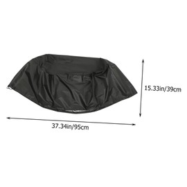 CAXUSD Portable Cover Round Outdoor Protector for Gas Grill and Fire Pit Uv Resistant Lightweight Design for Weather