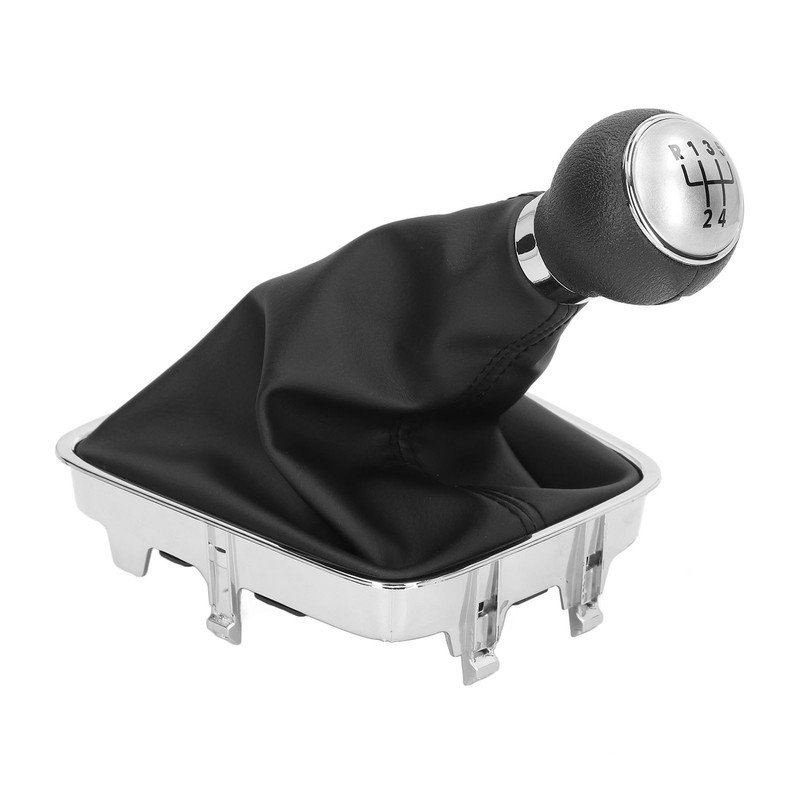 Gear Shift Knob Boot Set 5 Speed PVC Leather Durable